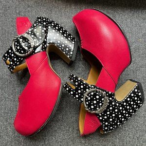Fluevog Prepare Find- Berry & Dots